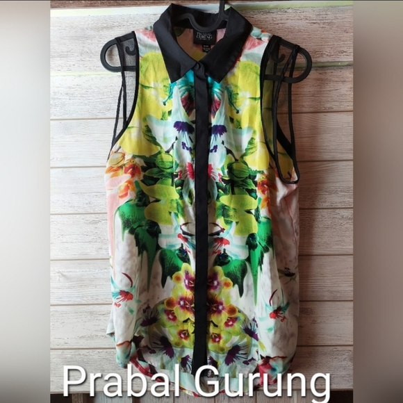 Prabal Gurung  for Target Blouse SZ M WEIRD GIRL CORE VINTAGE - Picture 1 of 10